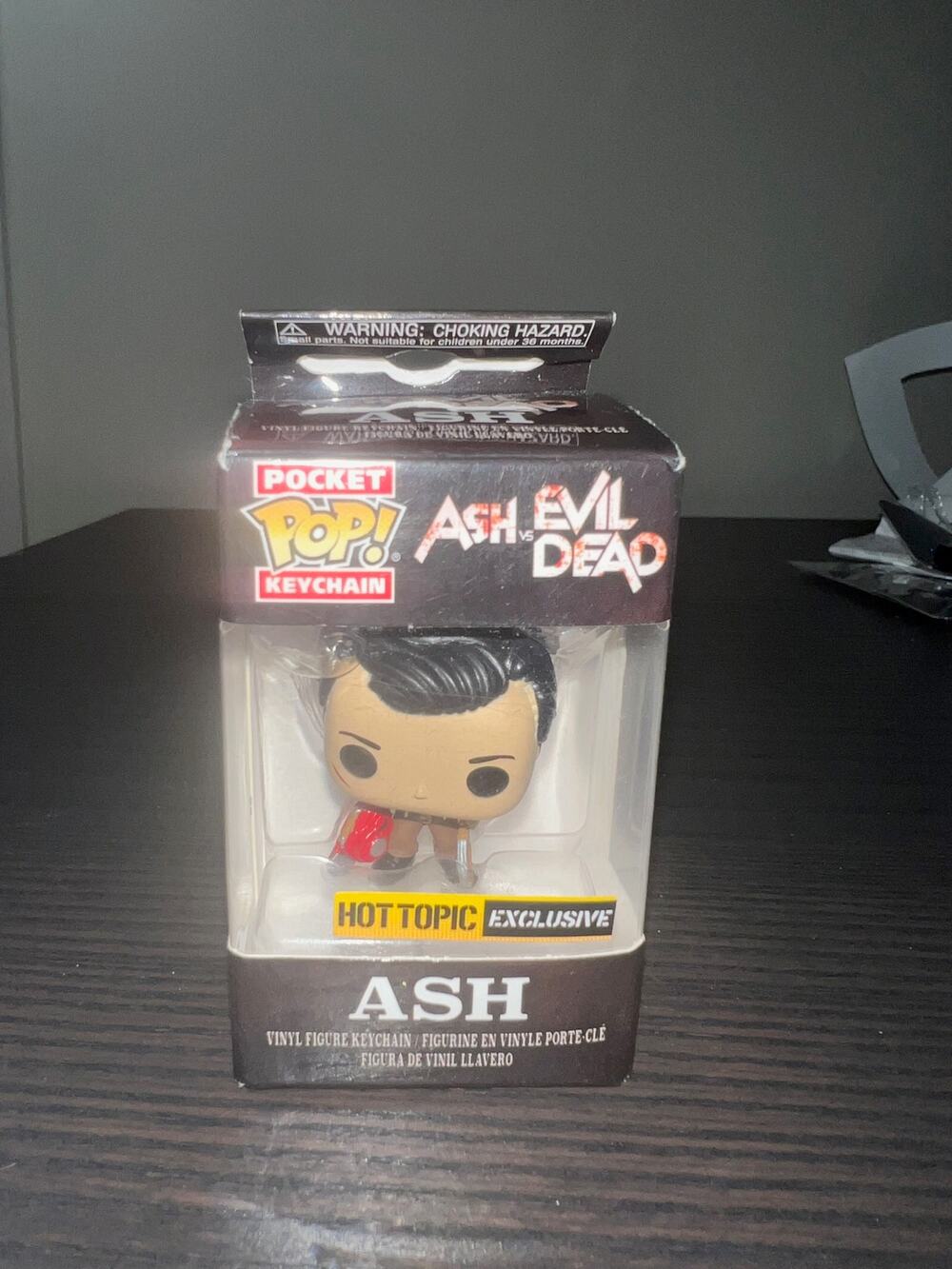 VAULTED EXCLUSIVE Ash Evil Dead Funko Pocket Pop Keychain Horror Movies Campbell